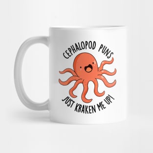 Cephalopod Puns Just Kraken Me Up Funny Animal Puns Mug